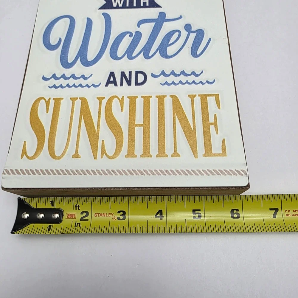 Ashland Fill My Days With Water Sunshine Tabletop Decor‎ Sign - Picture 7 of 7